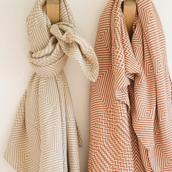 Whalebone Cotton Throw Blanket - Taupe