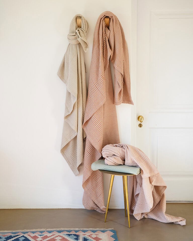 Whalebone Cotton Throw Blanket - Taupe