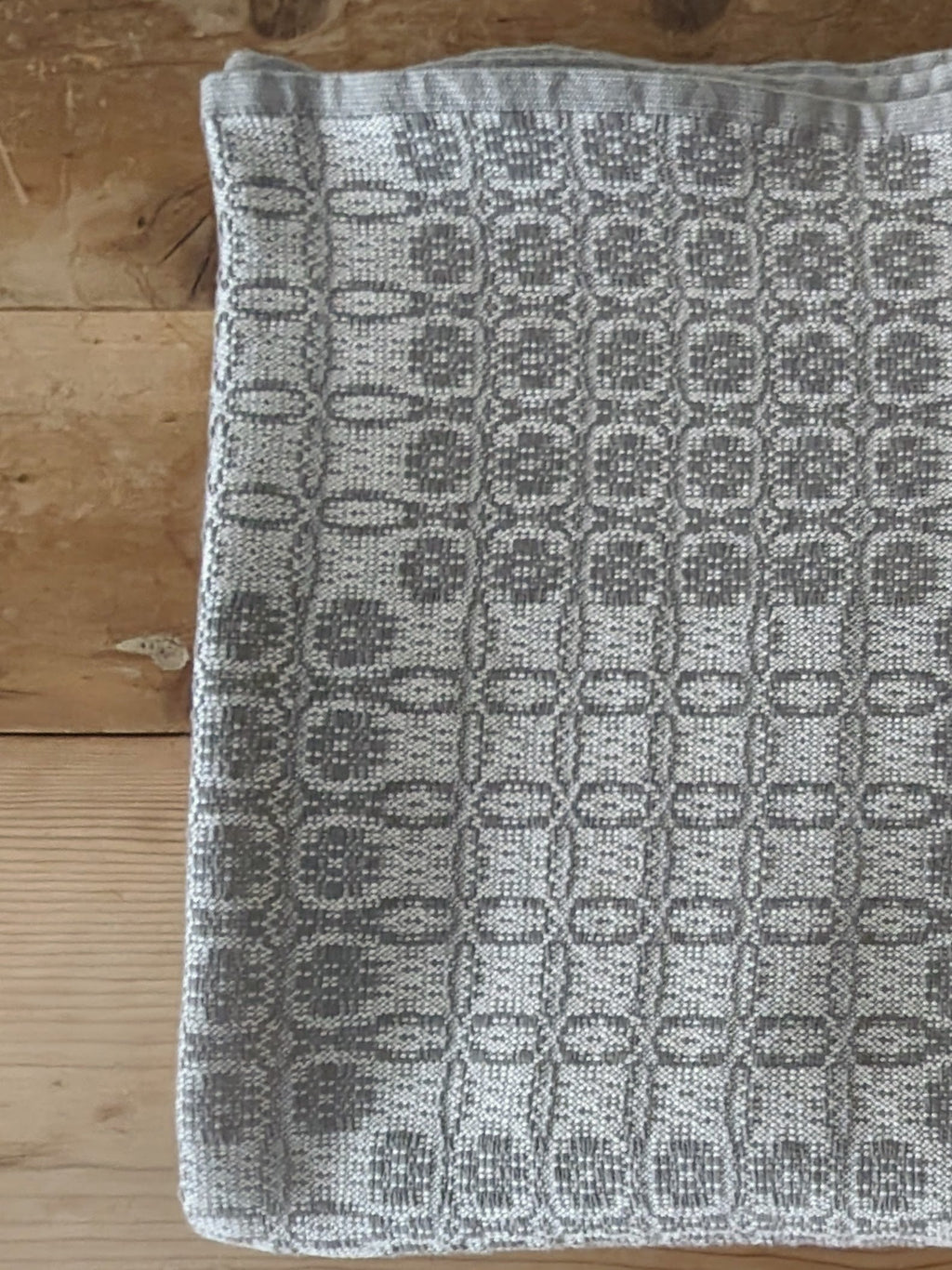 Juno Cotton Throw Blanket - Grey