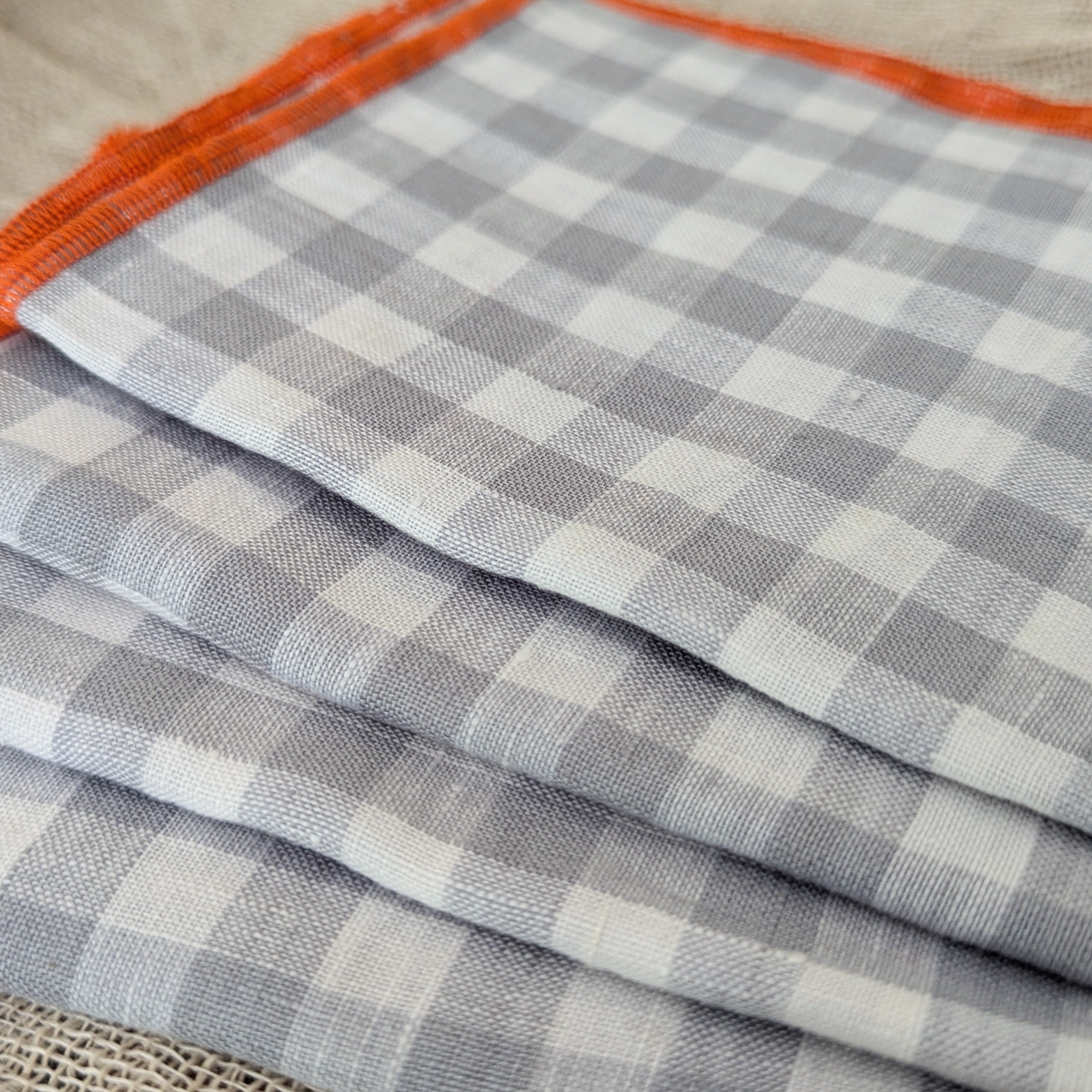 Linen Napkins - Sets of 4 - Blues, Golds, Browns